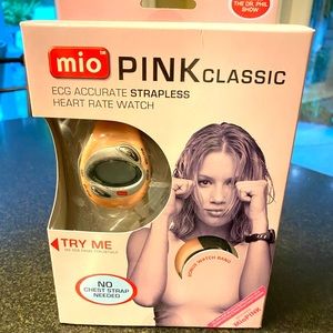 MIO Pink Classic ECG Accurate Strapless Heart Rate Watch. New in Box 💖